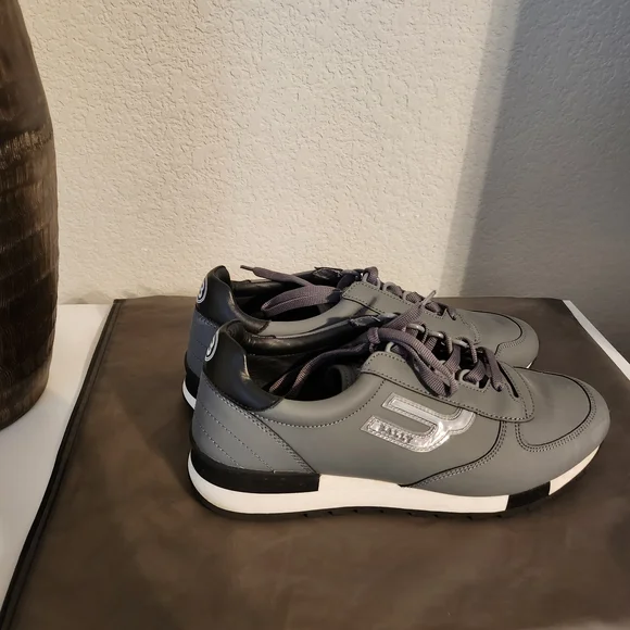 Bally Gray Sneakers with Suede Upper and Cushioned Midsole